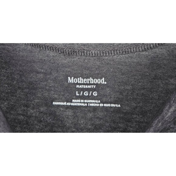 Set of 3 Motherhood Maternity T-Shirts Sz L Sretch Gray Blue Maroon Cap Sleeves - Picture 3 of 10
